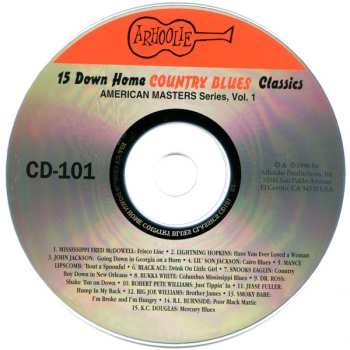 CD Various: 15 Down Home Country Blues Classics 634739