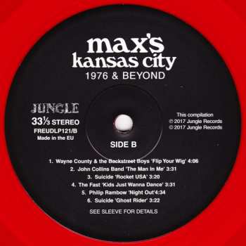 2LP Various: Max's Kansas City 1976 & Beyond LTD | CLR 328562