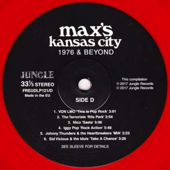 2LP Various: Max's Kansas City 1976 & Beyond LTD | CLR 328562