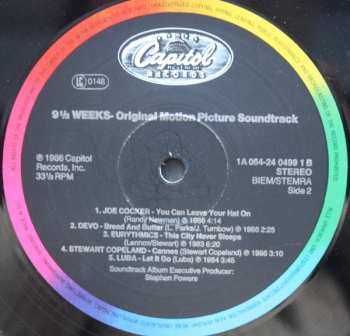 LP Various: 9½ Weeks (Original Motion Picture Soundtrack) 631169