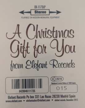 LP Various: A Christmas Gift For You From Elefant Records LTD | NUM | CLR 331224