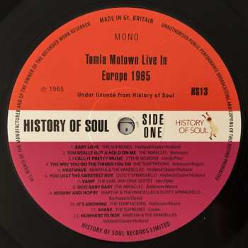 LP Various: A Collection Of 21 Tamla Motown Sounds - Tamla Motown Live in Europe 1965 604928