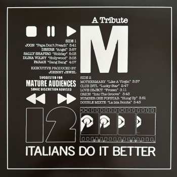 2LP Various: A Tribute To Madonna Presented By Italians Do It Better CLR | LTD 620825