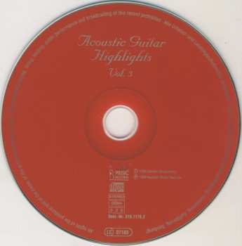 CD Various: Acoustic Guitar Highlights Vol. 3 579578