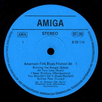 LP Various: American Folk Blues Festival 66 (1) 575518