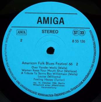 LP Various: American Folk Blues Festival 66 (2) 543470