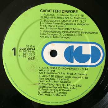 LP Various: Caratteri D'Amore 340122