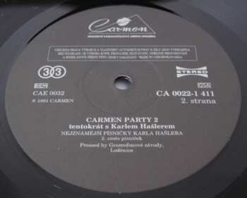 LP Various: Carmen Party 2 - Tentokrát S Karlem Hašlerem 363066