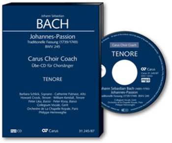 CD Various: Carus Choir Coach - Johann Sebastian Bach: Johannes-passion Bwv 245 (tenor) 627878