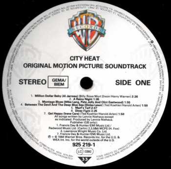 LP Various: City Heat ( Original Motion Picture Sound Track ) 644791