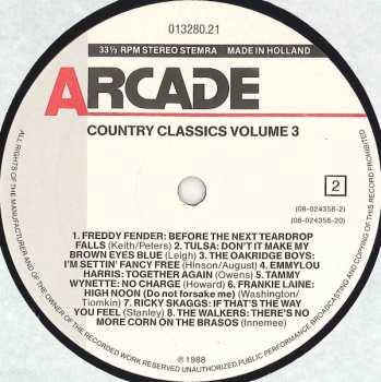 LP Various: Country Classics Volume 3 521641