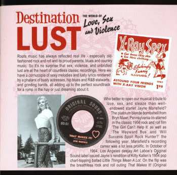 CD Various: Destination Lust (The World Of Love, Sex And Violence - 32 Erotic Fantasies From The Vaults) 615611