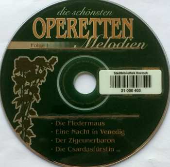 CD Various: Die Schönsten Operetten-Melodien (Folge 1) 555706