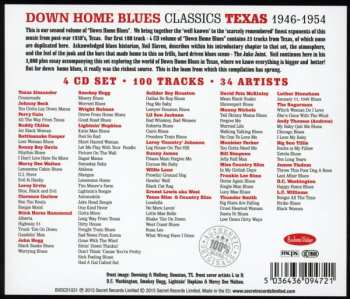 4CD/Box Set Various: Down Home Blues Classics Volume 2 Texas 1946-1954 401114