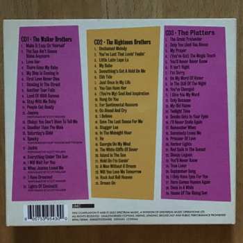 3CD Various: Dreamboats & Petticoats Presents... The Walker Brothers / The Righteous Brothers / The Platters 566318