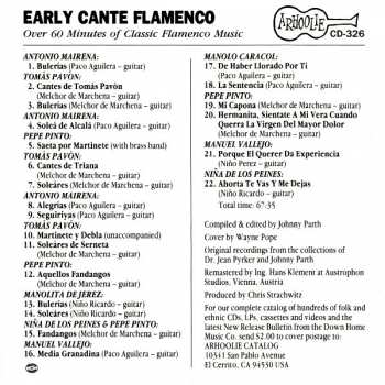 CD Various: Early Cante Flamenco 259049