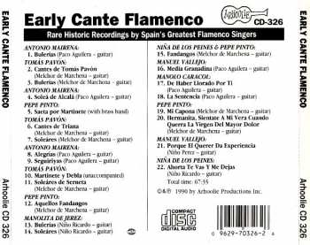 CD Various: Early Cante Flamenco 259049