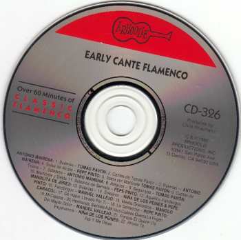 CD Various: Early Cante Flamenco 259049