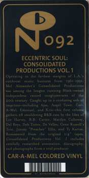 2LP Various: Eccentric Soul: Consolidated Productions Vol. 1 CLR 601411