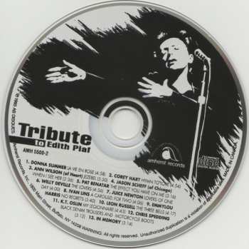 CD Various: Tribute To Edith Piaf 252005