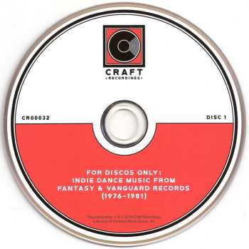 3CD Various: For Discos Only (Indie Dance Music From Fantasy & Vanguard Records 1976–1981) 464044