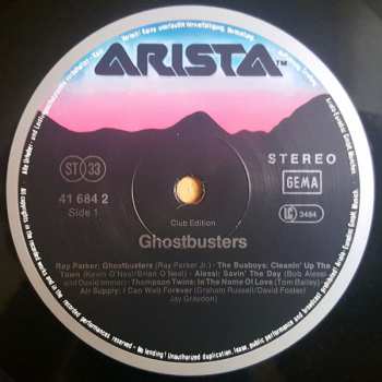 LP Various: Ghostbusters - Original Soundtrack Album 655984