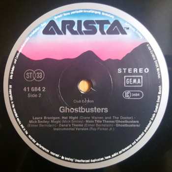 LP Various: Ghostbusters - Original Soundtrack Album 655984