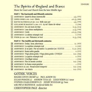 CD Various: The Spirits Of England And France I (Music For Court And Church From The Later Middle Ages) 564435