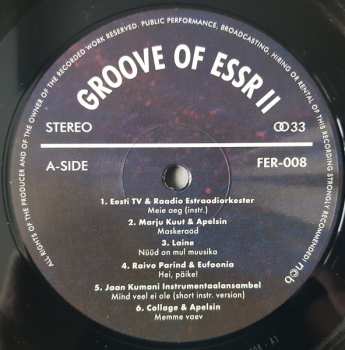 LP Various: Groove Of ESSR II: Funk, Soul, Disco & Jazz From Estonia 1973-1984 650365