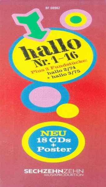 18CD/Box Set Various: Hallo Nr. 1-16 + Hallo 2/74 + Hallo 3/75 LTD 625809