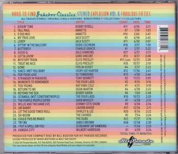 CD Various: Hard To Find Jukebox Classics – Stereo Explosion Volume 6: Fabulous Fifties 548770