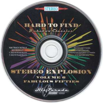 CD Various: Hard To Find Jukebox Classics – Stereo Explosion Volume 6: Fabulous Fifties 548770