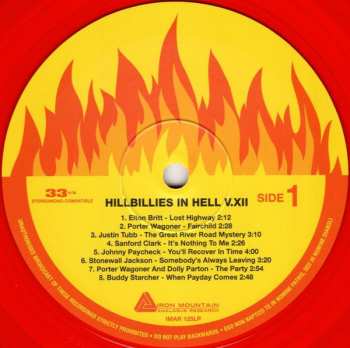 LP Various: Hillbillies In Hell - Country Music's Tormented Testament (1952-1974) Volume XII LTD | CLR 365451