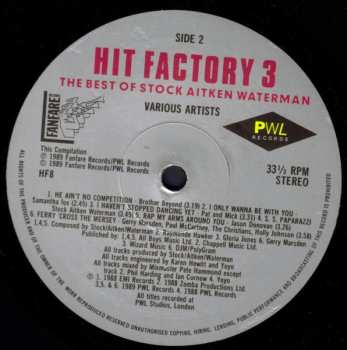 2LP Various: Hit Factory 3 - The Best Of Stock Aitken Waterman 641135