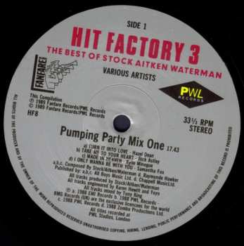 2LP Various: Hit Factory 3 - The Best Of Stock Aitken Waterman 641135