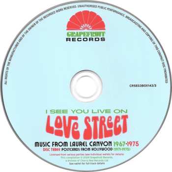 3CD/Box Set Various: I See You Live On Love Street (Music From Laurel Canyon 1967-1975) 560349