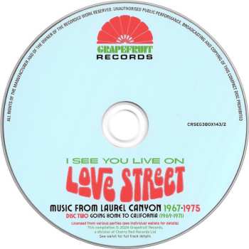 3CD/Box Set Various: I See You Live On Love Street (Music From Laurel Canyon 1967-1975) 560349