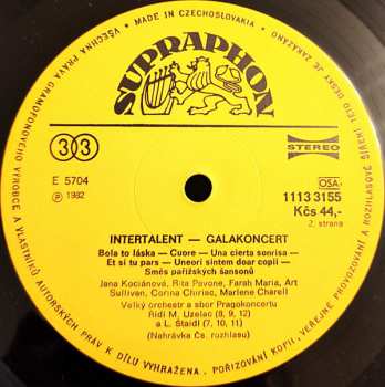 LP Various: Intertalent — Galakoncert 597487