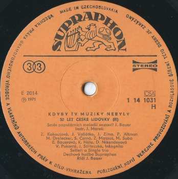 LP Various: Kdyby Ty Muziky Nebyly - 50 Let České Lidovky (II) 642387