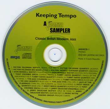 CD Various: Keeping Tempo A Jasmine Sampler Classic British Modern Jazz 417908