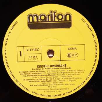 LP Various: Kinder Erwünscht  537416