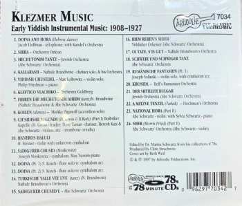 CD Various: Klezmer Music (Early Yiddish Instrumental Music, The First Recordings: 1908-1927) 483093