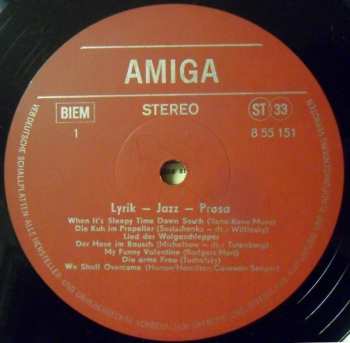 LP Various: Lyrik - Jazz - Prosa 626201