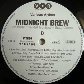 LP Various: Midnight Brew (22 Instrumental Northern Soul Gems) 68795