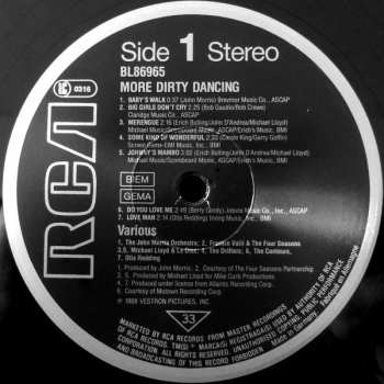 LP Various: More Dirty Dancing 560483