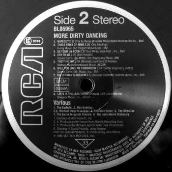 LP Various: More Dirty Dancing 560483