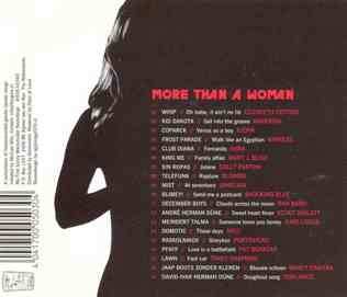 CD Various: More Than A Woman (Female Artists Covered By 19 Male Bands) 556679