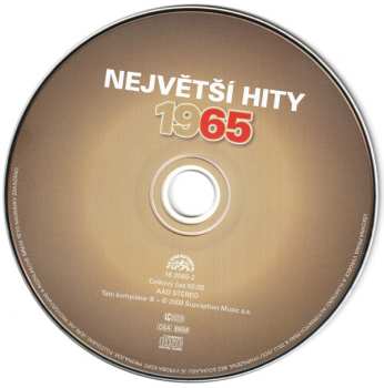 5CD/Box Set Various: Největší České Hity 1965 • 1966 • 1967 • 1968 • 1969 552361