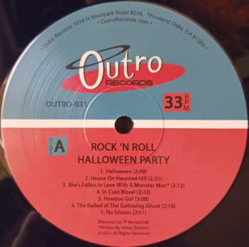 LP Various:  Outro Records Rock 'N Roll Halloween Party! 444991