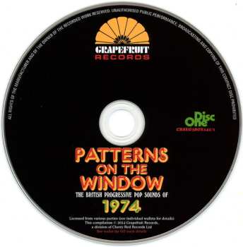 3CD/Box Set Various: Patterns On The Window (The British Progressive Pop Sounds Of 1974) 562635